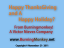 Burningmonkey's Thanksgiving